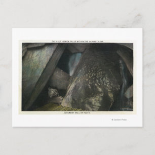 Halve verborgen Herfsten Uitzicht van het oordeel Briefkaart