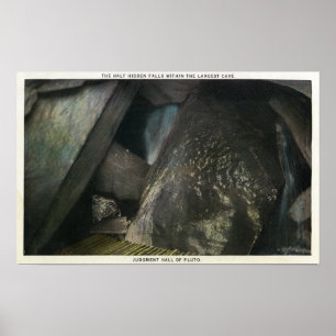 Halve verborgen Herfsten Uitzicht van het oordeel  Poster