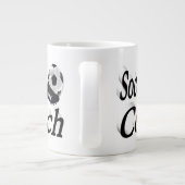 halve voetbal coach extra grote beker (Achterkant)