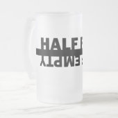 Halve volledige/halve lege Mok (Voorkant links)