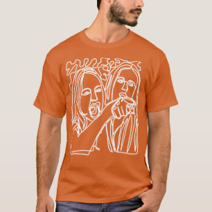 Halve vrouw schreeuwen naar kat memes witte lijn d t-shirt