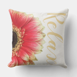 Halve zonnebloem Relax Sierkussen