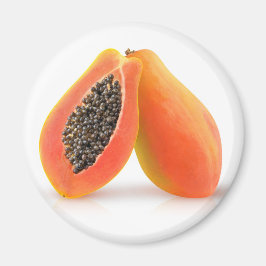 Halved papaya magneet