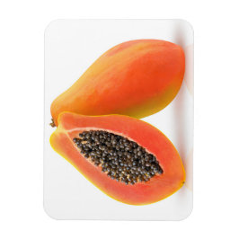 Halved papaya magneet