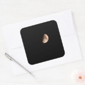 halvemaan vierkante sticker (Envelop)