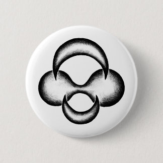 Halvemaangeboorte Ronde Button 5,7 Cm