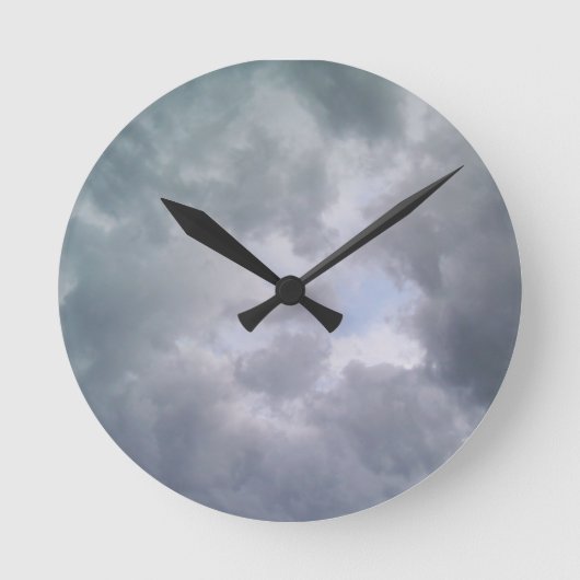 Halvemaanvormige wolken ronde klok (Voorkant)