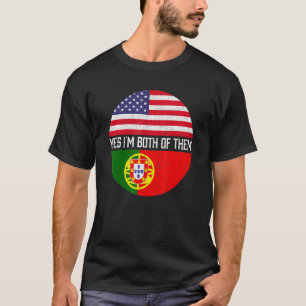 HalverAmerikaans - half - Portugees - Amerikaanse T-shirt