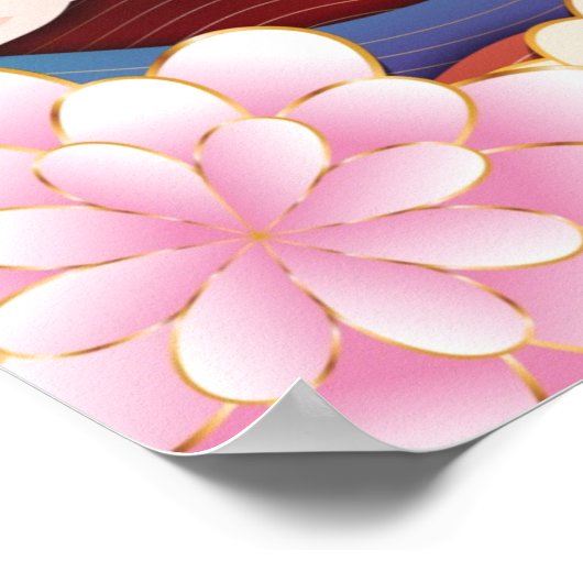 Halverwege de herfst van de lantaarns van het fest poster (Hoek)