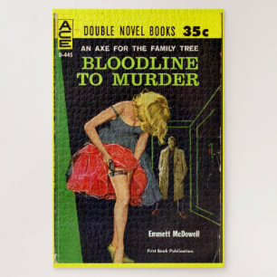 Halverwege de jaren 50: Bloedlijn naar Murder pulp Legpuzzel