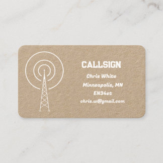 Ham Amateur Radio Visitekaartje