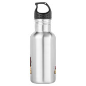 Ham cartoon illustratie waterfles (Achterkant)