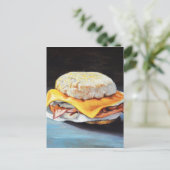 Ham, Egg en Cheese English Muffin Briefkaart (Staand voorkant)