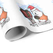 Ham en Piggy Kerstmis Cadeaupapier (Rol Hoek)