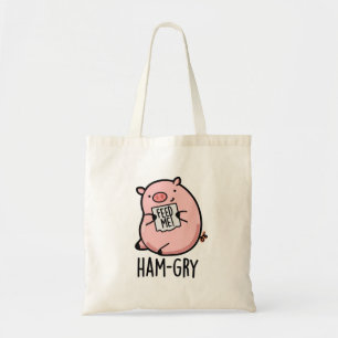 Ham-gry Funny Animal Pig Tote Bag