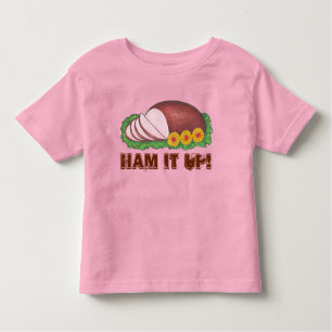 HAM IT UP Funny Holiday Ugly kerstSweater Kinder Shirts