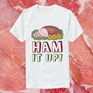 HAM IT UP Grappige Lelijke Kerstmis Sweater Party T-shirt