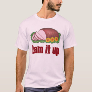 HAM IT UP Grappige Vakantie Foodie Kerstdiner T-shirt