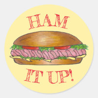 Ham it Up Hoagie Sub Grinder Sandwich Means