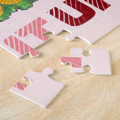 HAM IT UP Pink Holiday Ham Funky Puzzle de Noël (Côté)