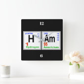 HAM Periodic Chemical Elements Wall klok (Huis)