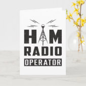HAM Radio Amateur Frequentie Operator Antenne Gift Kaart (Gele Bloem)