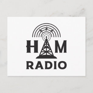 HAM Radio Amateur Operator Antenne Code Gift Idee Briefkaart