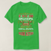 Ham Radio Amateur Radio Grandpa Operator Antenne T-shirt (Design voorkant)