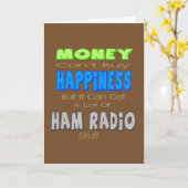 Ham Radio Argent Bonne Carte d'Anniversaire (Fleur jaune)