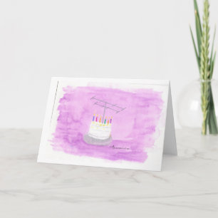 Ham Radio Birthday Cake Kaart