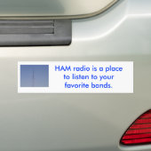 HAM radio bumpersticker (Op auto)