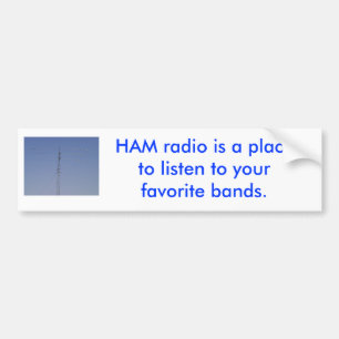HAM radio bumpersticker