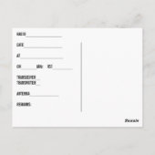 Ham Radio Carte QSL Opérateurs amateurs Contacts (Dos)