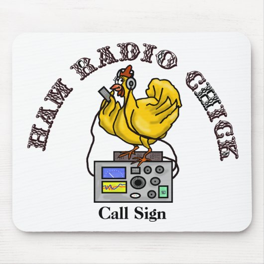 Ham Radio Chick Muismat (Voorkant)