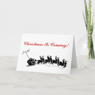 Ham Radio Christmas Kaart - Silhouette Ver. 2