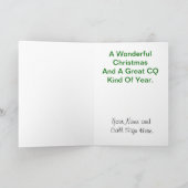 Ham Radio Christmas Tree Wenskaart Feestdagen Kaart (Binnen)