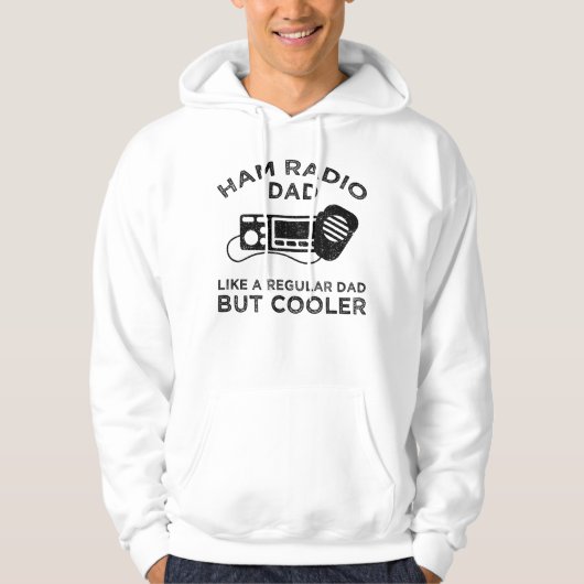 Ham Radio Dad - als een gewone vader, maar koeler Hoodie (Voorkant)
