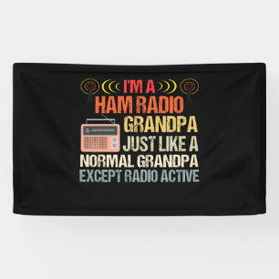 Ham Radio Exploitant radiozender Amateur Vaderdag Spandoek