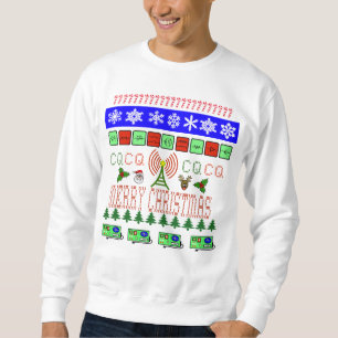Ham Radio Fair Isle Design Kerstshirt Trui