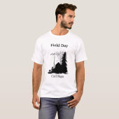 Ham Radio Field Day Silhouette Tshirt (Voorkant volledig)