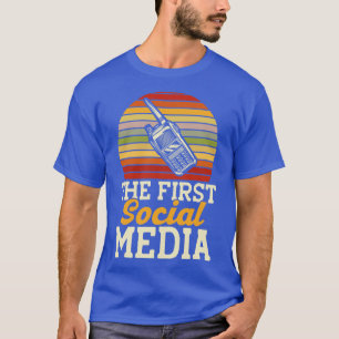 Ham Radio First Social Media Amateur Radio T-shirt