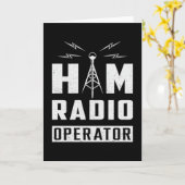 HAM Radio Frequentie Operator Antenne Amateur Gift Kaart (Gele Bloem)