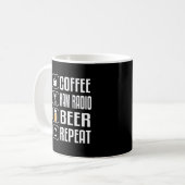 Ham Radio Funny Coffee Gift Koffiemok (Voorkant links)