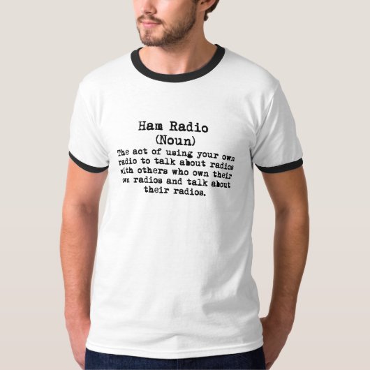 Ham Radio Funny Definition T-shirt (Voorkant)