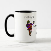 Ham Radio Hamlet Citation Pour mourir, dormir Mug (Gauche)