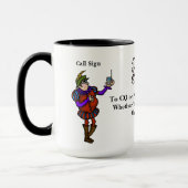 Ham Radio Hamlet Citation "To Be" Refait Mug (Gauche)