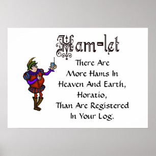 Ham Radio Hamlet Quote Logboek Redone Poster