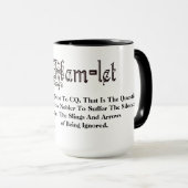 Ham Radio Hamlet Quote "To Be" Redone Mok (Voorkant rechts)
