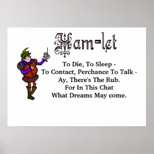 Ham Radio Hamlet "To Die To Sleep" Citation Poster