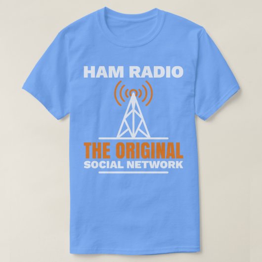 Ham Radio Het oorspronkelijke sociale netwerk T-shirt (Design voorkant)